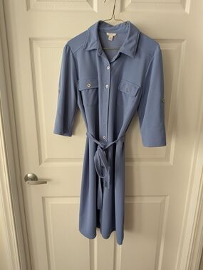 Cato Periwinkle Blue Shirt Dress